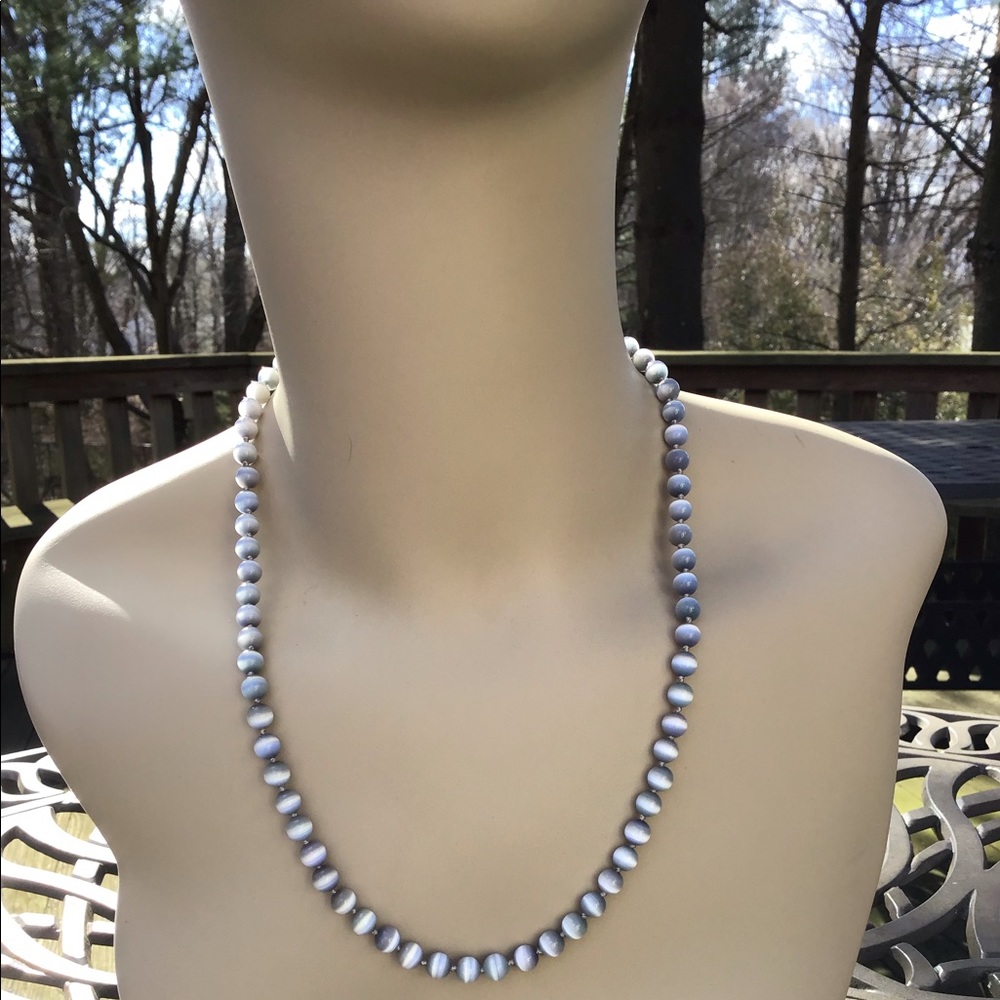 Handcrafted Cat’s Eye Necklace 20” NWT - Picture 9 of 9